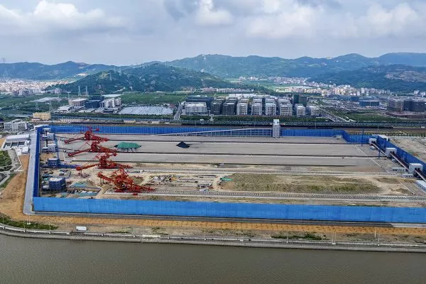 Progetto del molo della baia di Yueqing nella città di Wenzhou, provincia di Zhejiang